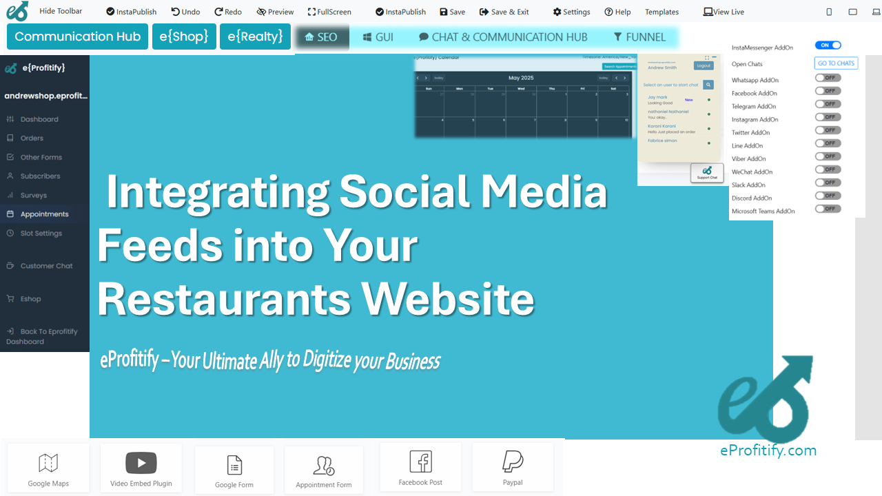 Integrating Social Media Feeds into Your Restaurants Website